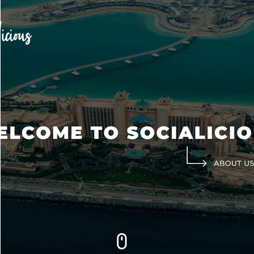 The Socialicious Website design and development for a Dubai based Digital Agency.